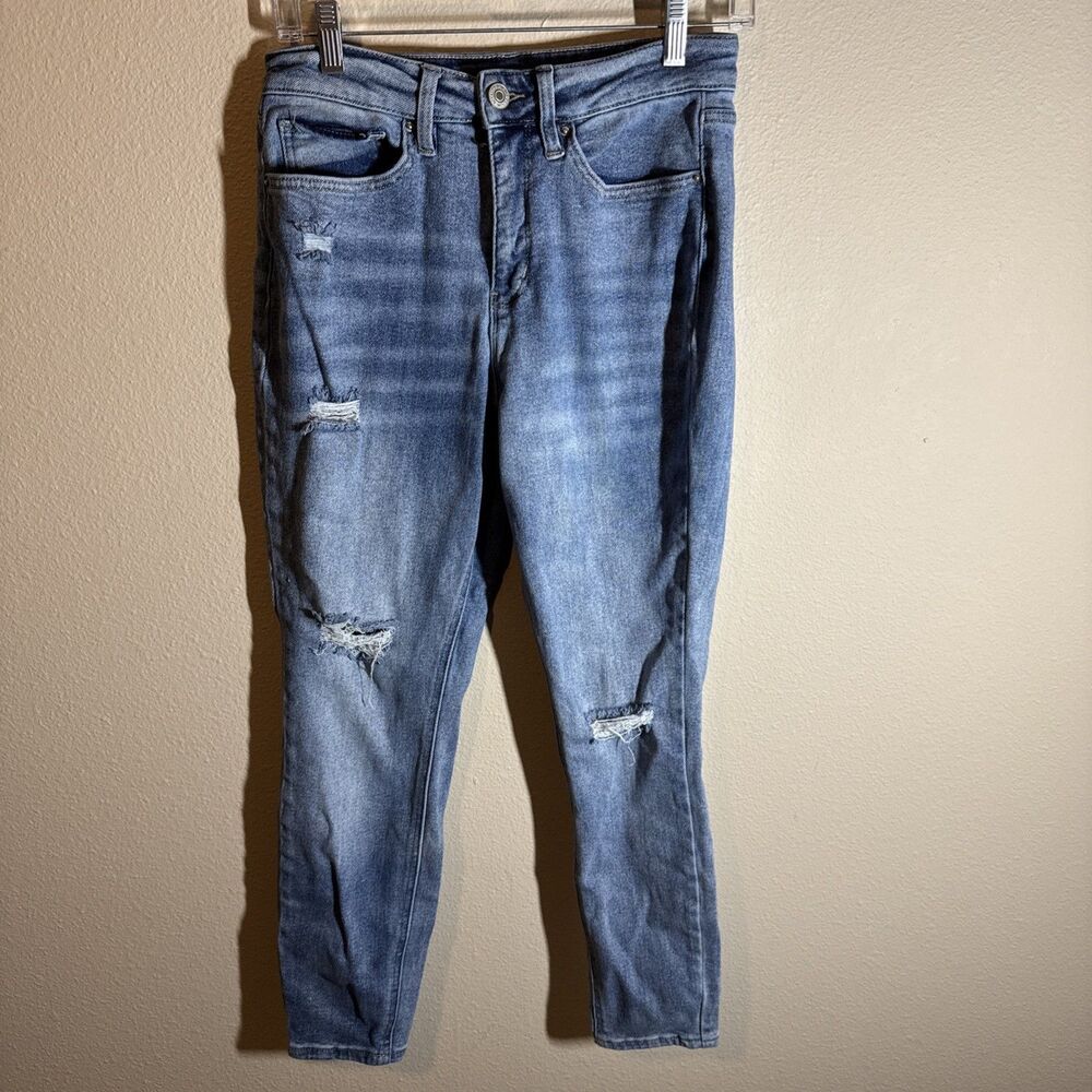 Royalty Women’s Skinny Distressed Jeans Blue